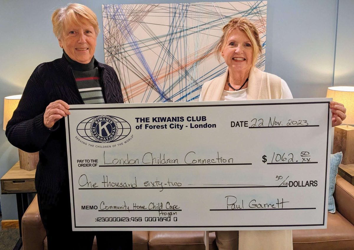 London Children's Connection - Cheque Presentation - 2023-11-22